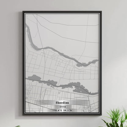 ROAD MAP OF SHAODIAN, CHINA BY MAPBAKES