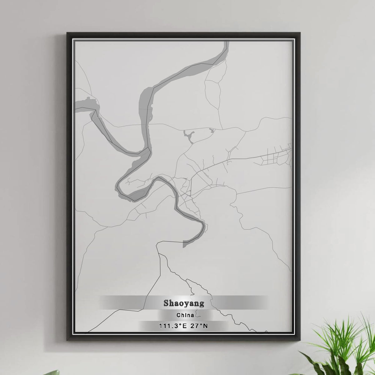 ROAD MAP OF SHAOYANG, CHINA BY MAPBAKES