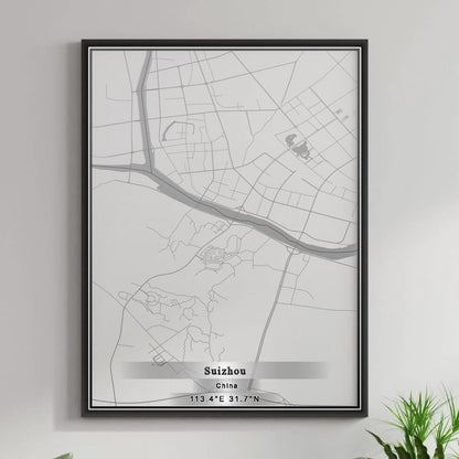ROAD MAP OF SUIZHOU, CHINA BY MAPBAKES