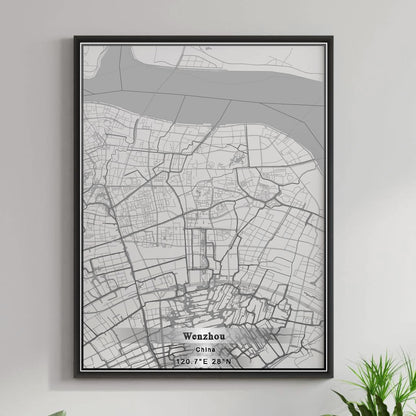 ROAD MAP OF WENZHOU, CHINA BY MAPBAKES