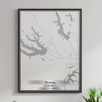 ROAD MAP OF WUCHENG, CHINA BY MAPBAKES