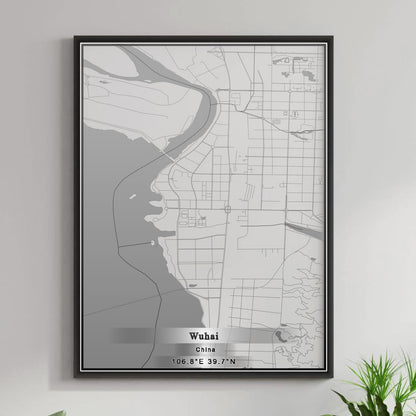 ROAD MAP OF WUHAI, CHINA BY MAPBAKES