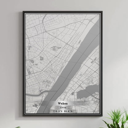 ROAD MAP OF WUHAN, CHINA BY MAPBAKES