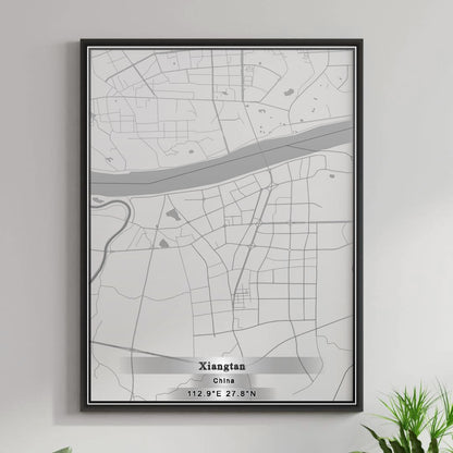 ROAD MAP OF XIANGTAN, CHINA BY MAPBAKES