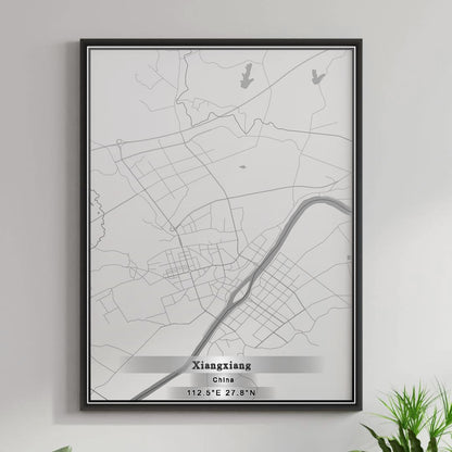 ROAD MAP OF XIANGXIANG, CHINA BY MAPBAKES