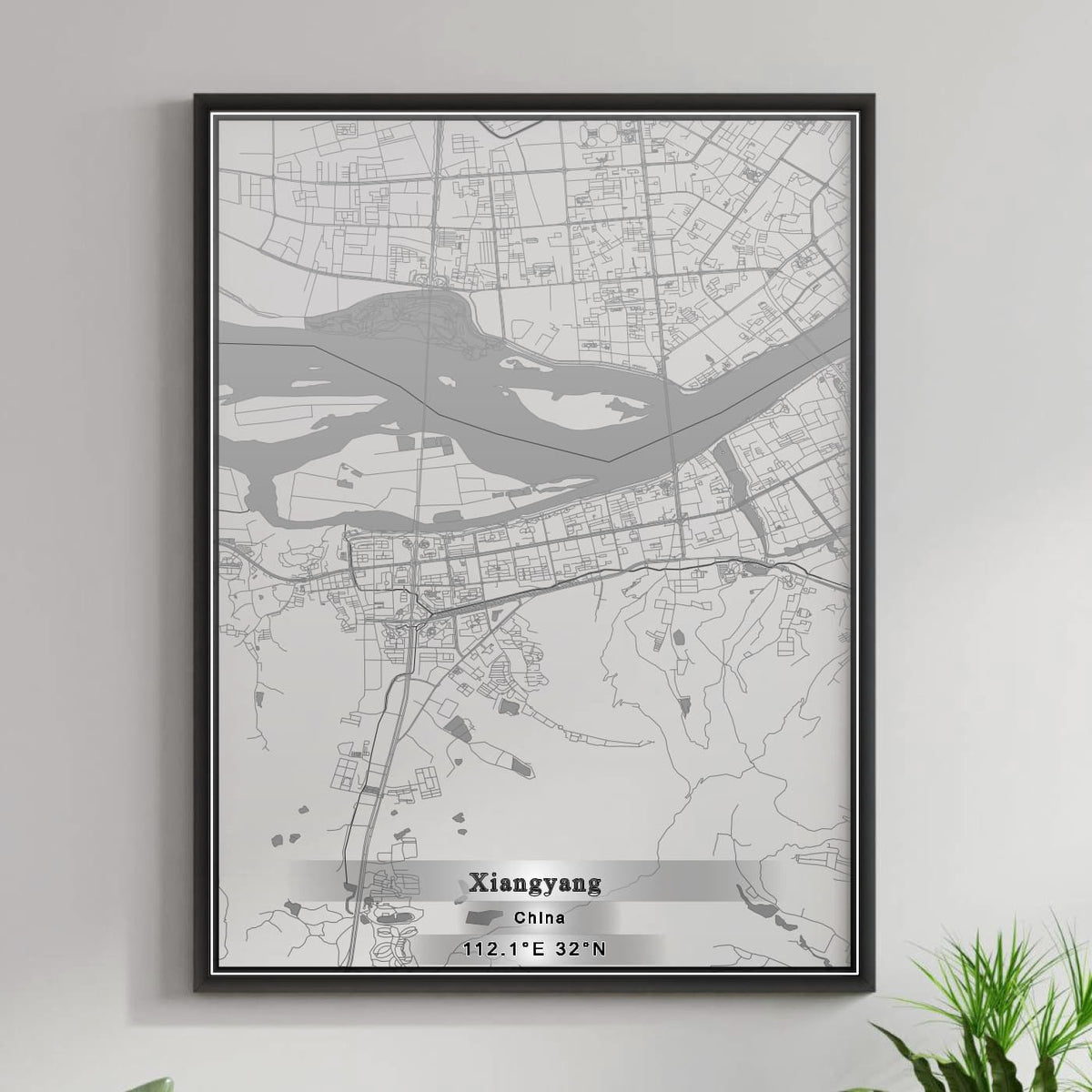 ROAD MAP OF XIANGYANG, CHINA BY MAPBAKES