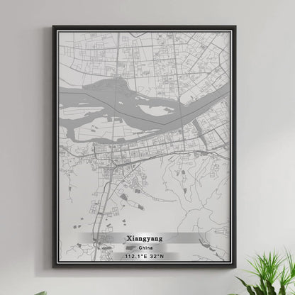 ROAD MAP OF XIANGYANG, CHINA BY MAPBAKES
