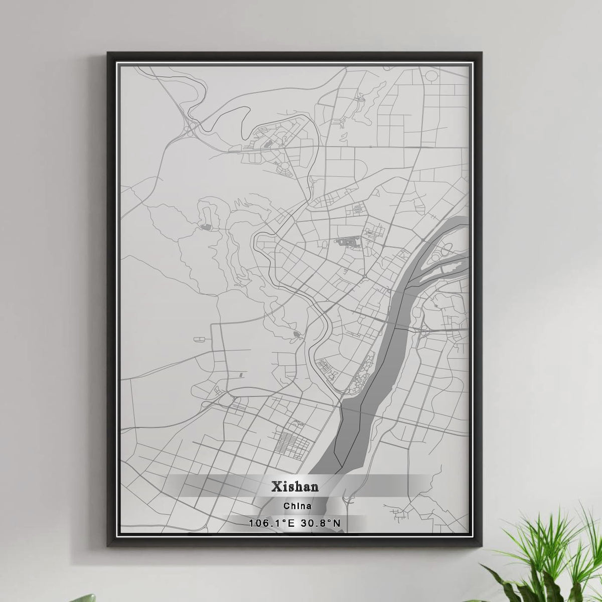 ROAD MAP OF XISHAN, CHINA BY MAPBAKES