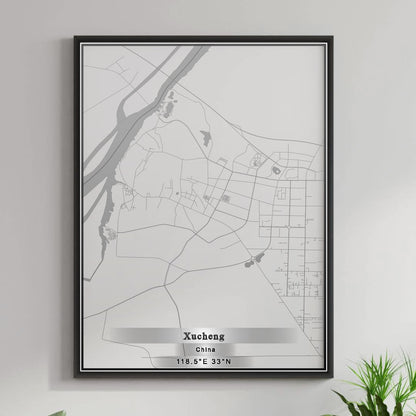ROAD MAP OF XUCHENG, CHINA BY MAPBAKES