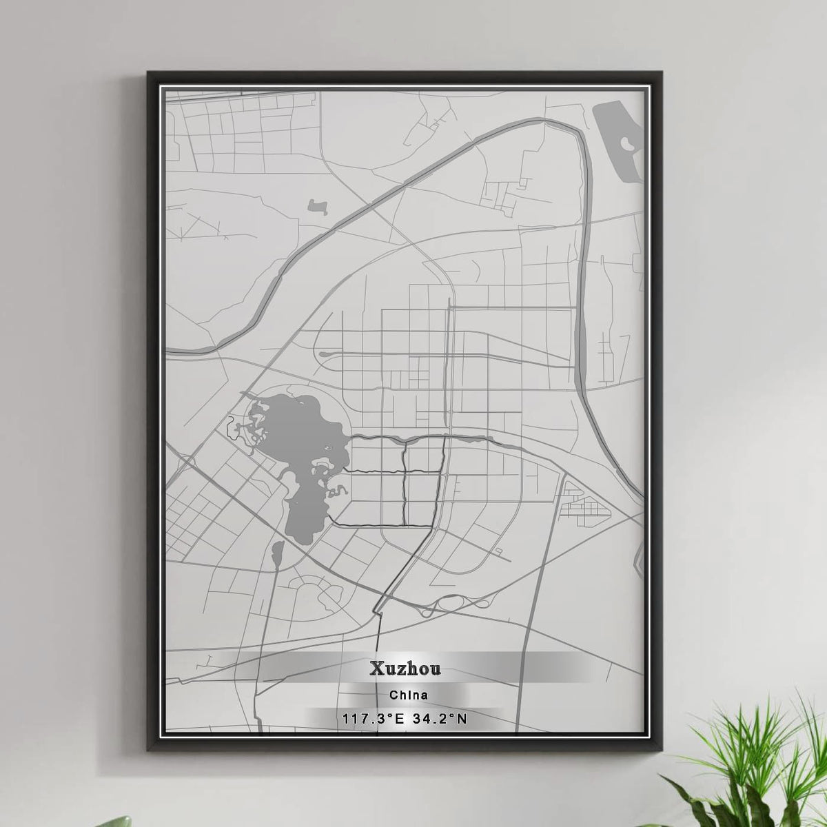 ROAD MAP OF XUZHOU, CHINA BY MAPBAKES
