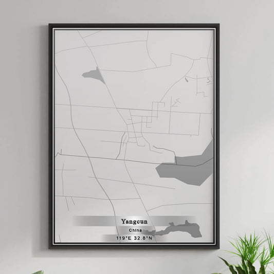 ROAD MAP OF YANGCUN, CHINA BY MAPBAKES