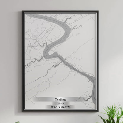 ROAD MAP OF YANJING, CHINA BY MAPBAKES
