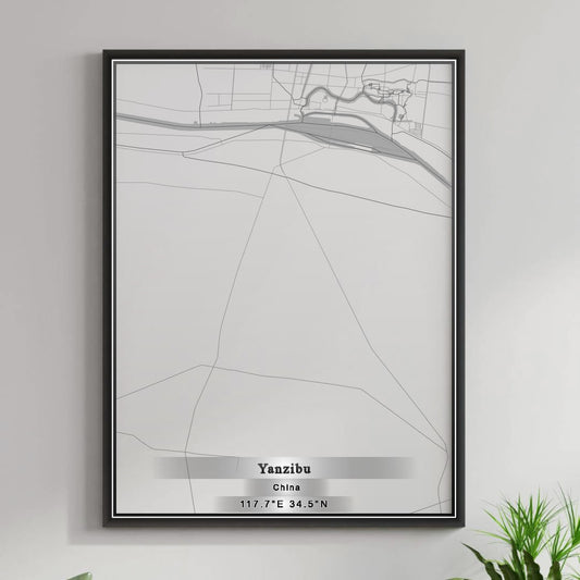 ROAD MAP OF YANZIBU, CHINA BY MAPBAKES
