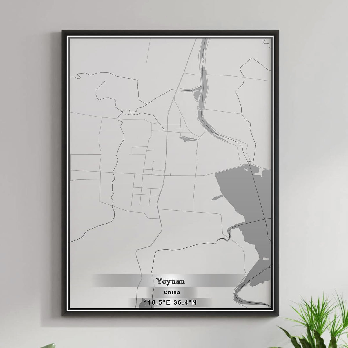 ROAD MAP OF YEYUAN, CHINA BY MAPBAKES