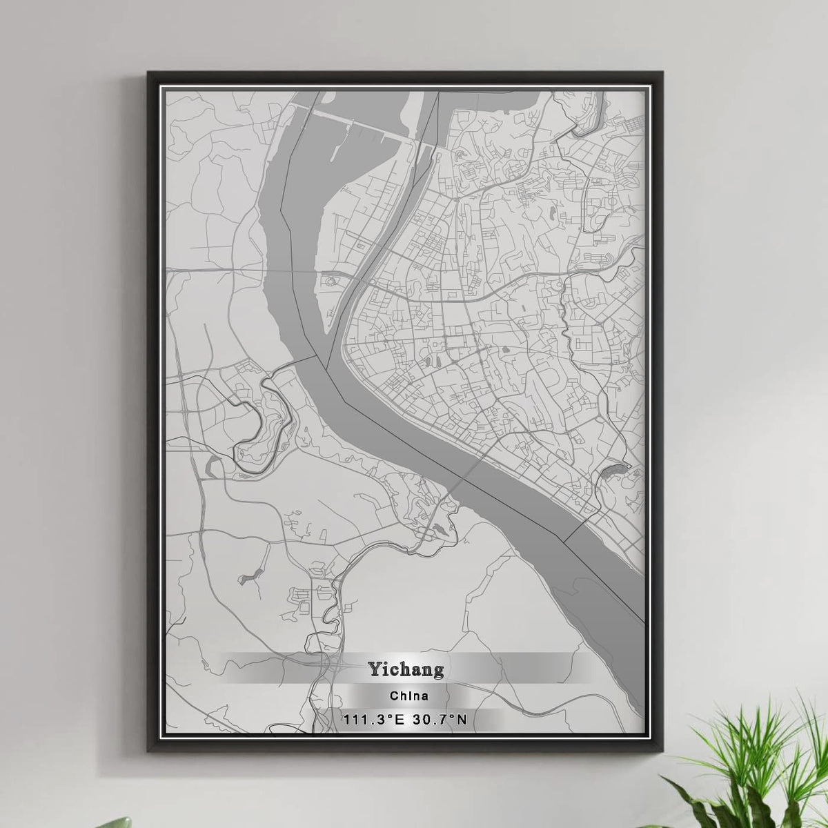 ROAD MAP OF YICHANG, CHINA BY MAPBAKES