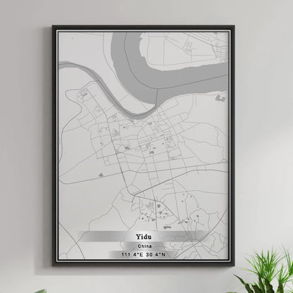 ROAD MAP OF YIDU, CHINA BY MAPBAKES