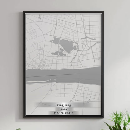 ROAD MAP OF YINGJIANG, CHINA BY MAPBAKES
