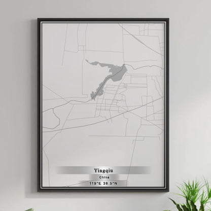 ROAD MAP OF YINGQIU, CHINA BY MAPBAKES