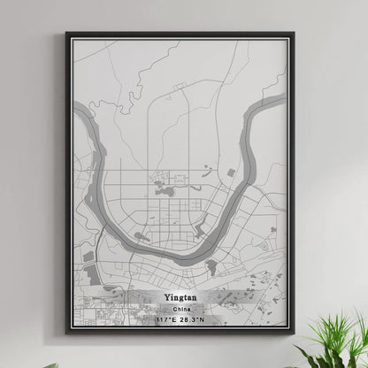 ROAD MAP OF YINGTAN, CHINA BY MAPBAKES