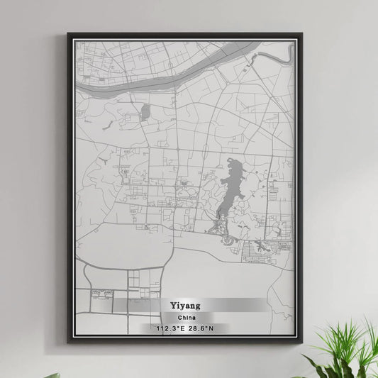 ROAD MAP OF YIYANG, CHINA BY MAPBAKES