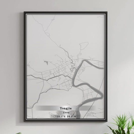 ROAD MAP OF YONGJIA, CHINA BY MAPBAKES