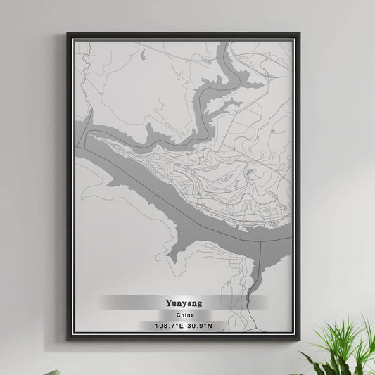 ROAD MAP OF YUNYANG, CHINA BY MAPBAKES
