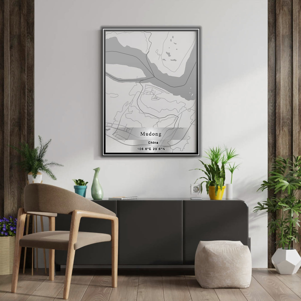 ROAD MAP OF MUDONG, CHINA BY MAPBAKES