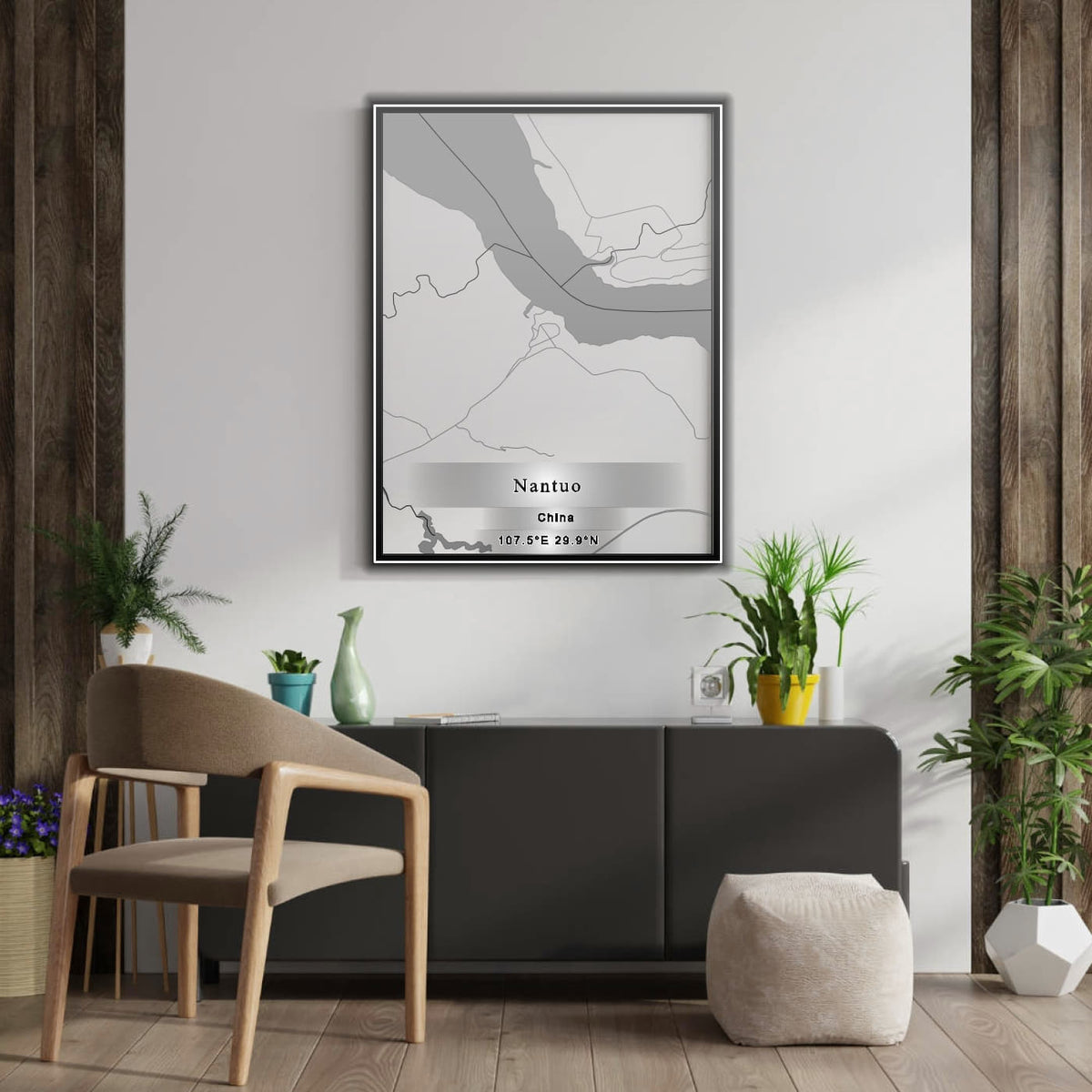 ROAD MAP OF NANTUO, CHINA BY MAPBAKES