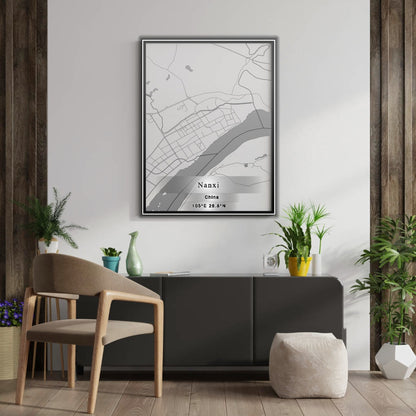 ROAD MAP OF NANXI, CHINA BY MAPBAKES
