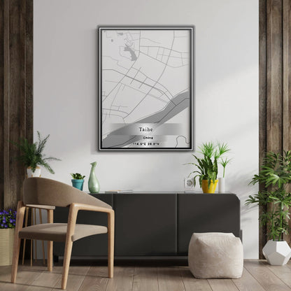 ROAD MAP OF TAIHE, CHINA BY MAPBAKES