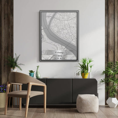 ROAD MAP OF YICHANG, CHINA BY MAPBAKES