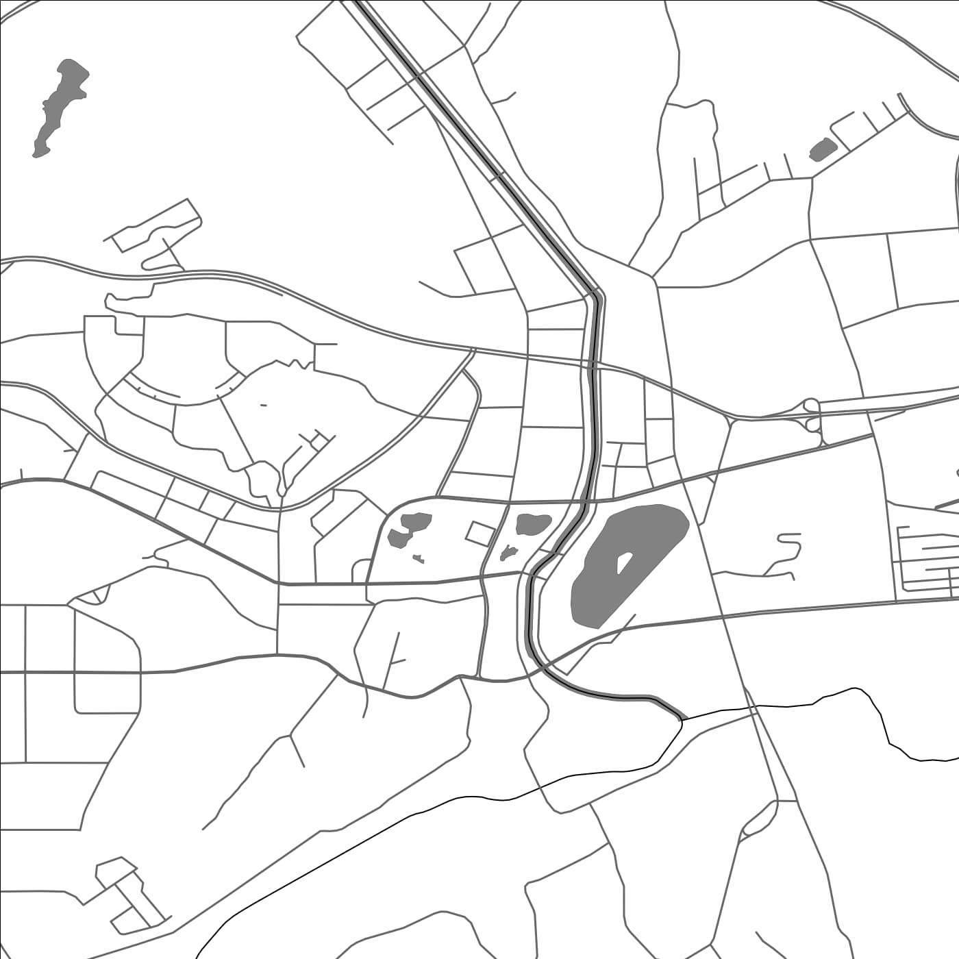 ROAD MAP OF ANNING, CHINA BY MAPBAKES