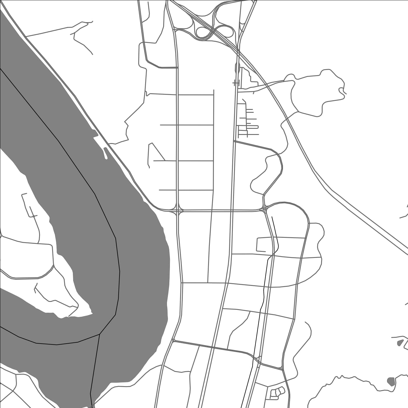 ROAD MAP OF BANAN, CHINA BY MAPBAKES