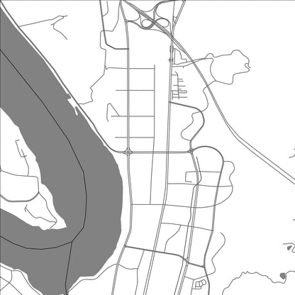 ROAD MAP OF BANAN, CHINA BY MAPBAKES