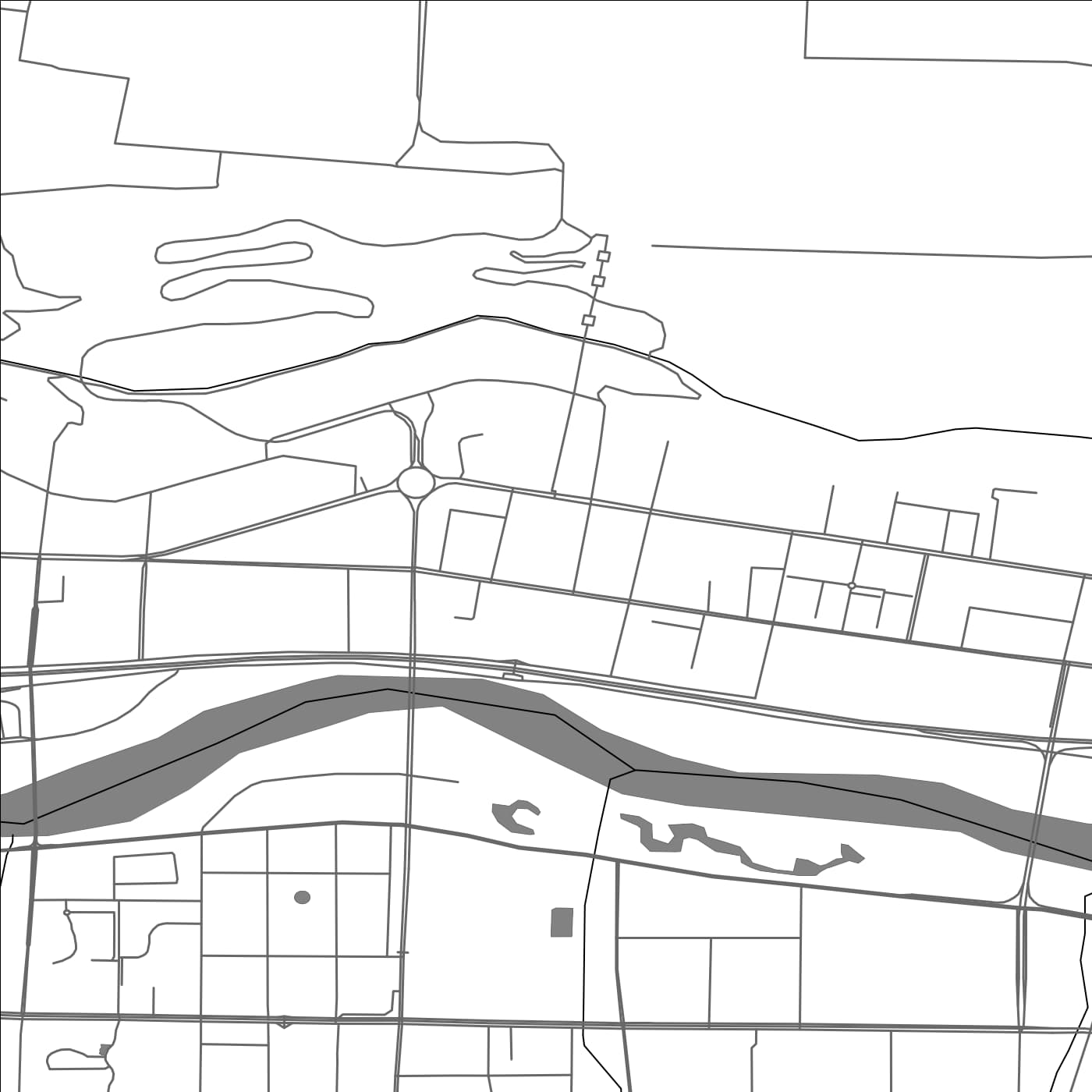 ROAD MAP OF BAOJI, CHINA BY MAPBAKES