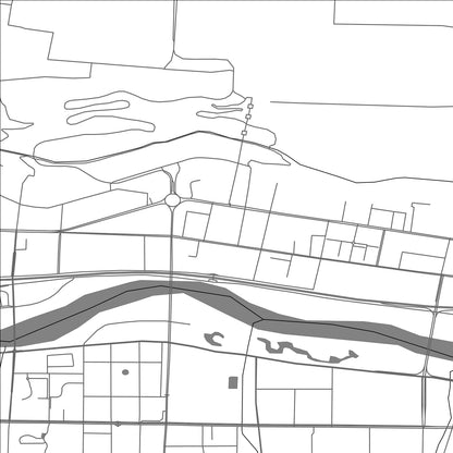 ROAD MAP OF BAOJI, CHINA BY MAPBAKES