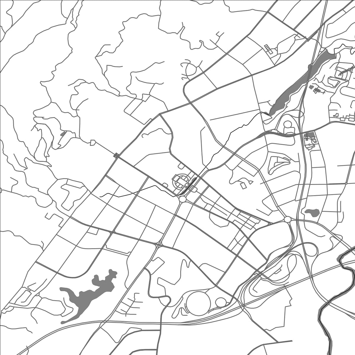 ROAD MAP OF BEIBEI, CHINA BY MAPBAKES