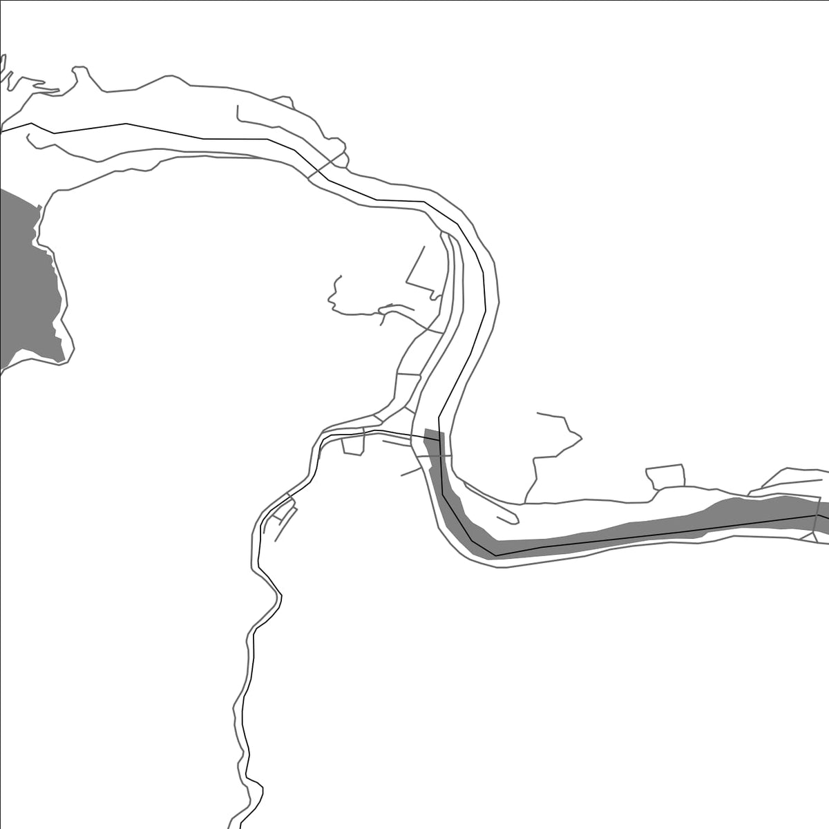 ROAD MAP OF BIKOU, CHINA BY MAPBAKES