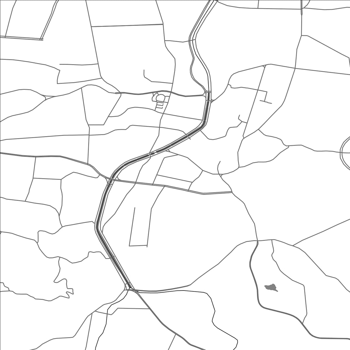 ROAD MAP OF BOSHAN, CHINA BY MAPBAKES