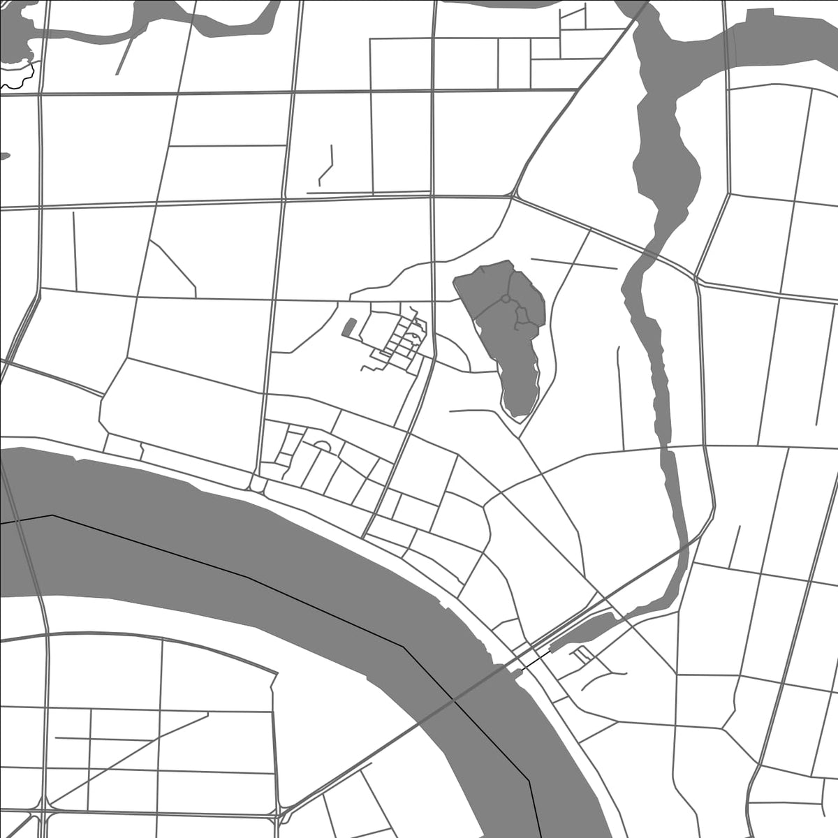 ROAD MAP OF CHANGDE, CHINA BY MAPBAKES
