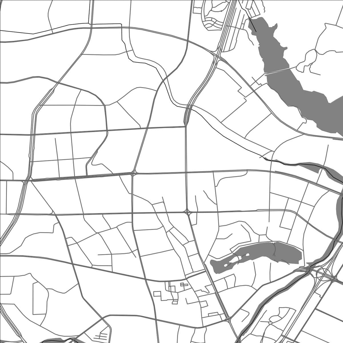 ROAD MAP OF CHANGLENG, CHINA BY MAPBAKES