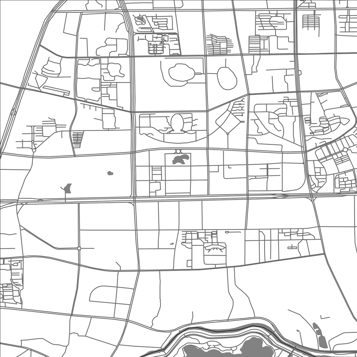 ROAD MAP OF CHANGSHA, CHINA BY MAPBAKES