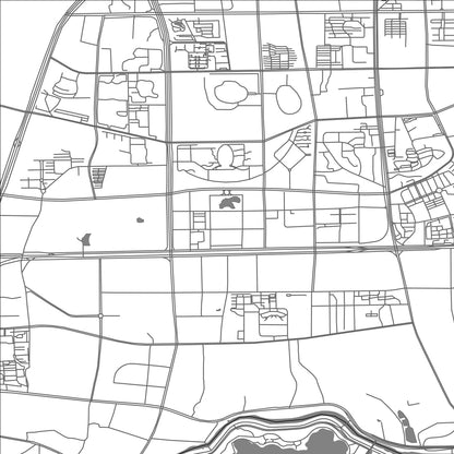 ROAD MAP OF CHANGSHA, CHINA BY MAPBAKES