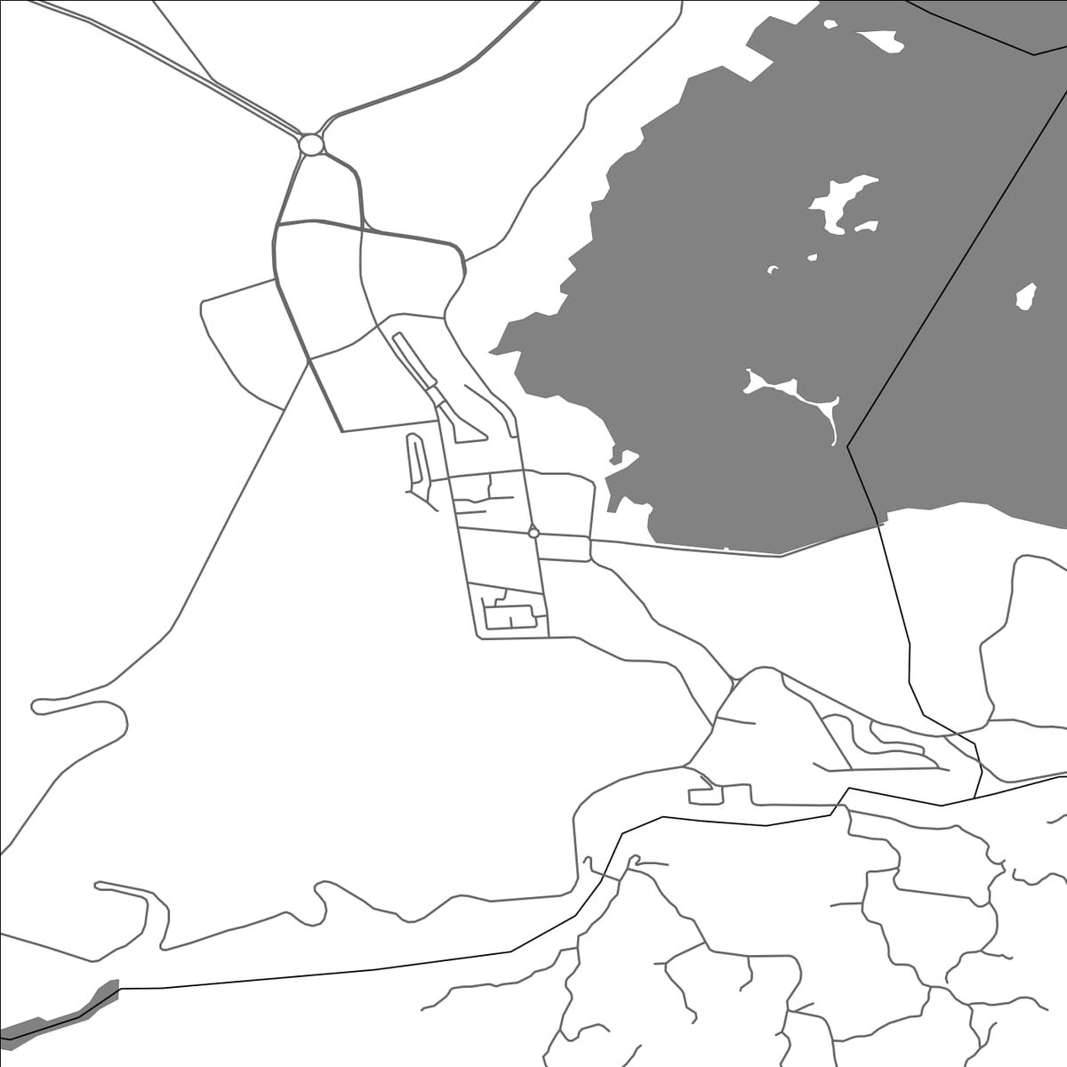 ROAD MAP OF CHANGSHOUHU, CHINA BY MAPBAKES