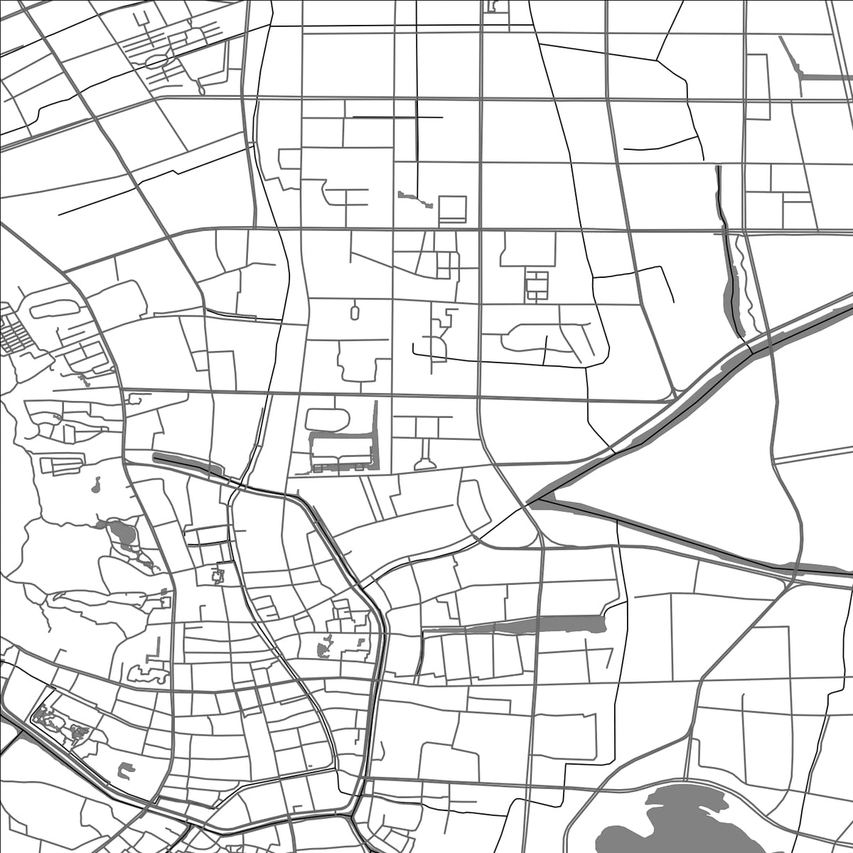 ROAD MAP OF CHANGSHU, CHINA BY MAPBAKES