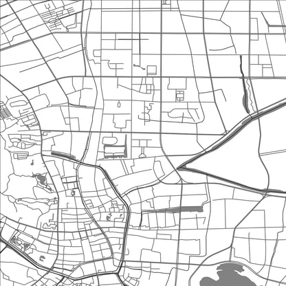 ROAD MAP OF CHANGSHU, CHINA BY MAPBAKES