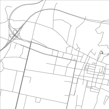 ROAD MAP OF CHENGJIANG, CHINA BY MAPBAKES