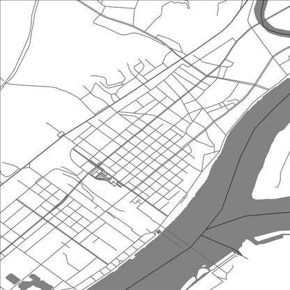 ROAD MAP OF DANDONG, CHINA BY MAPBAKES
