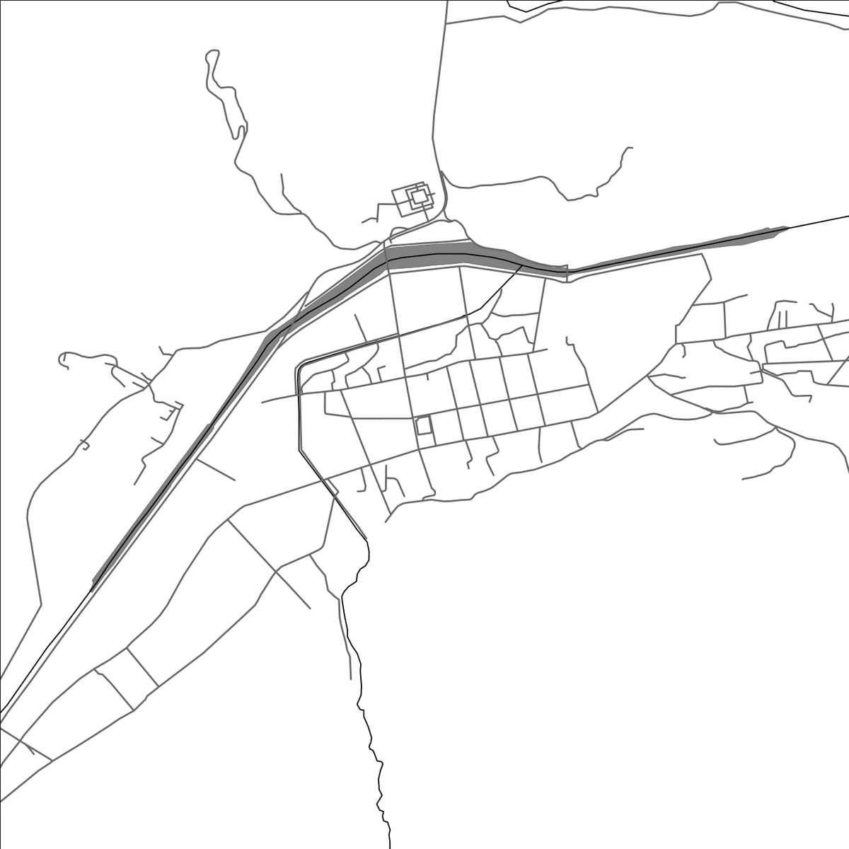 ROAD MAP OF DAOCHENG, CHINA BY MAPBAKES