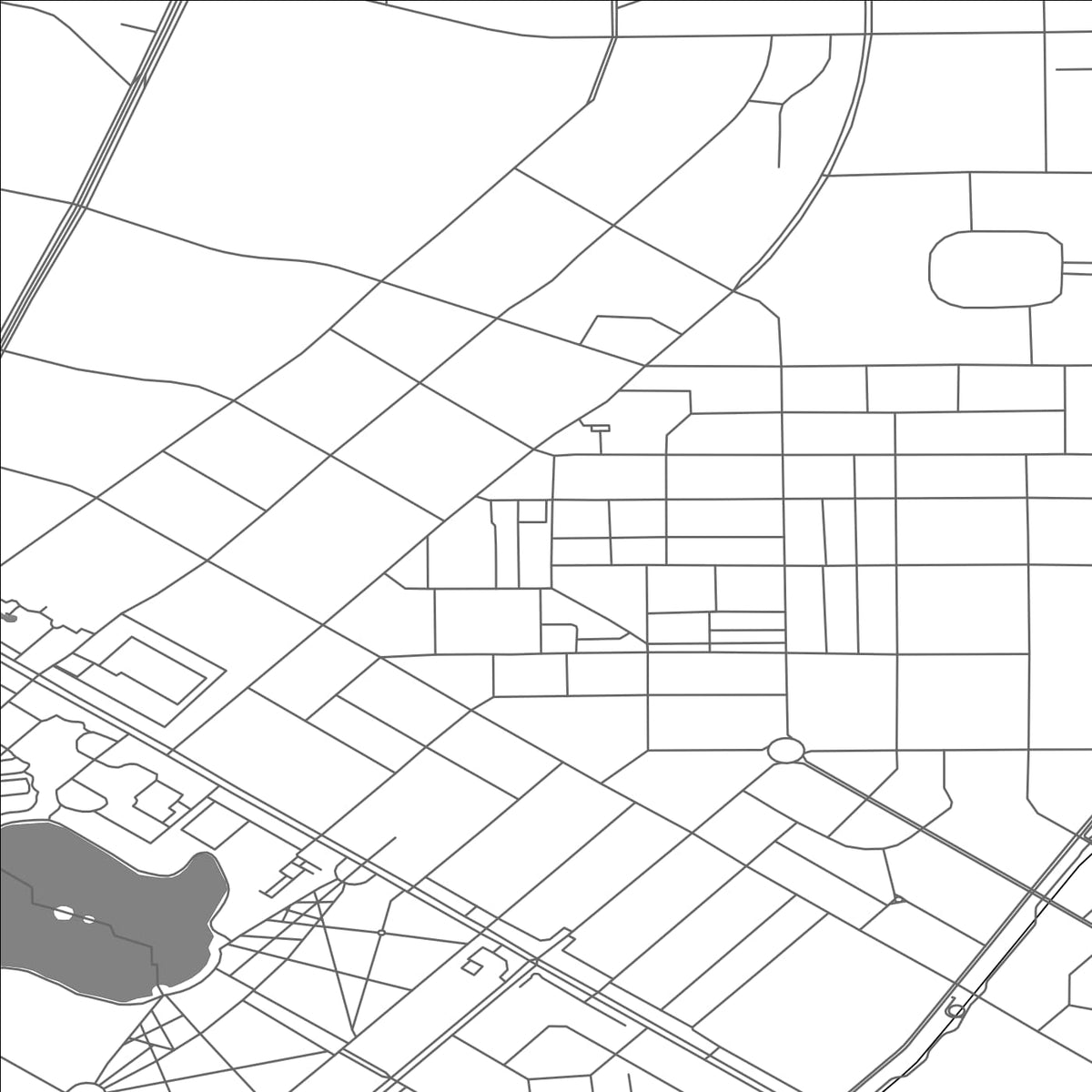ROAD MAP OF DAQING, CHINA BY MAPBAKES